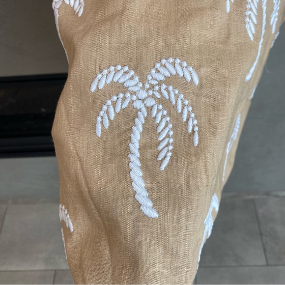 NWT Ann Taylor Palm Embroidered Button Back Halter Top, Size XL - Picture 7 of 12